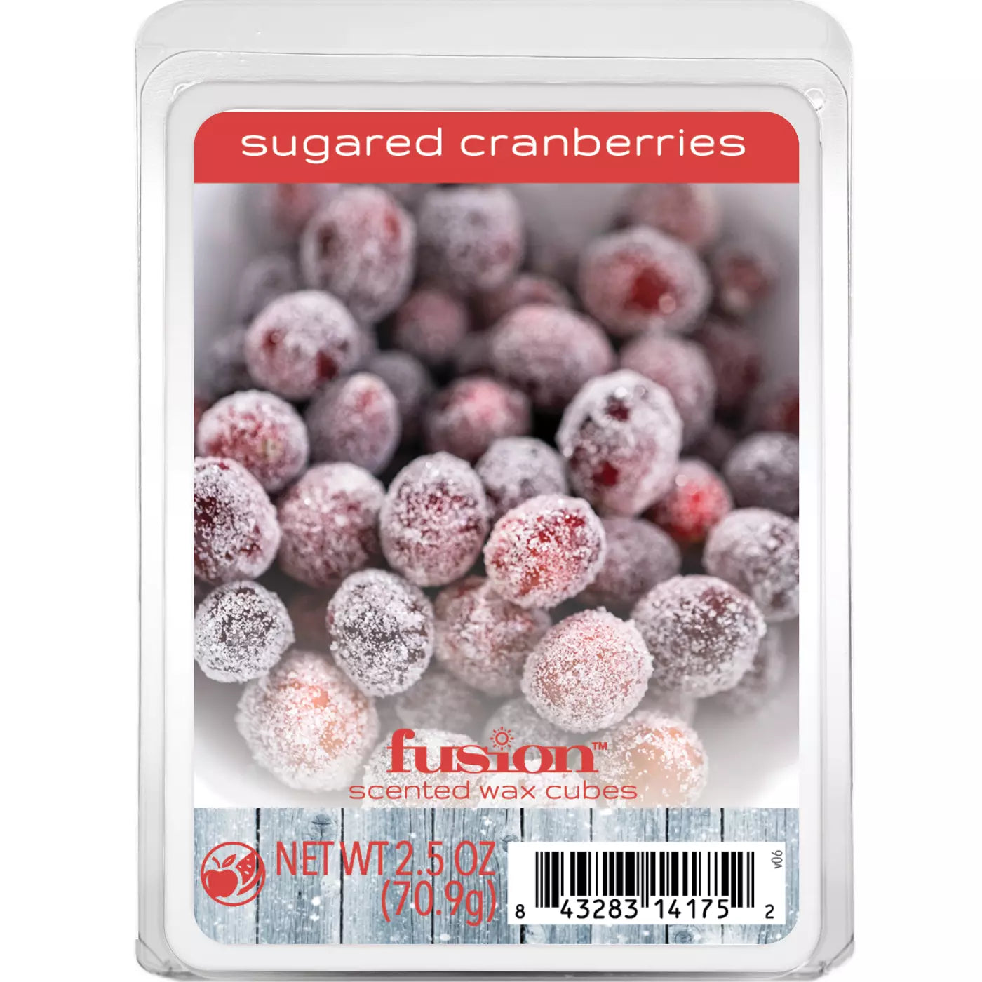 Sugared Cranberries Fusion Scented Wax Cubes 2.5 Oz