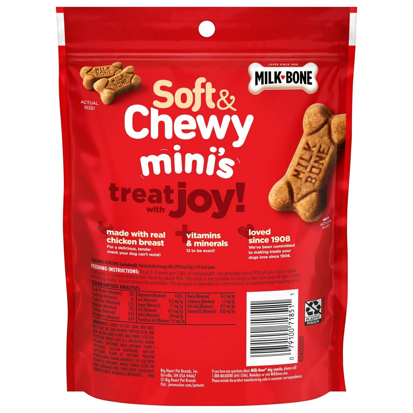 Milk Bone Soft And Chewy Mini's Dog Treats, 4.5 oz