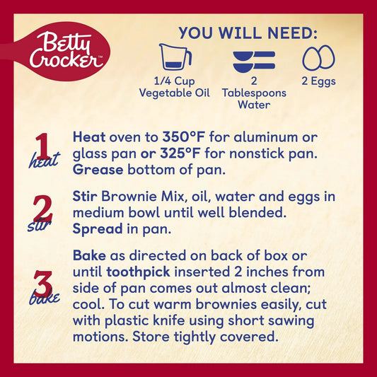 Betty Crocker Gluten Free Chocolate Brownie Mix