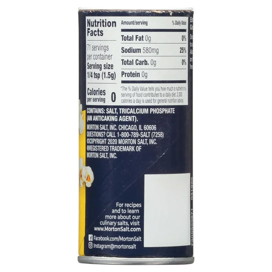 Morton Popcorn Salt 3.75 oz