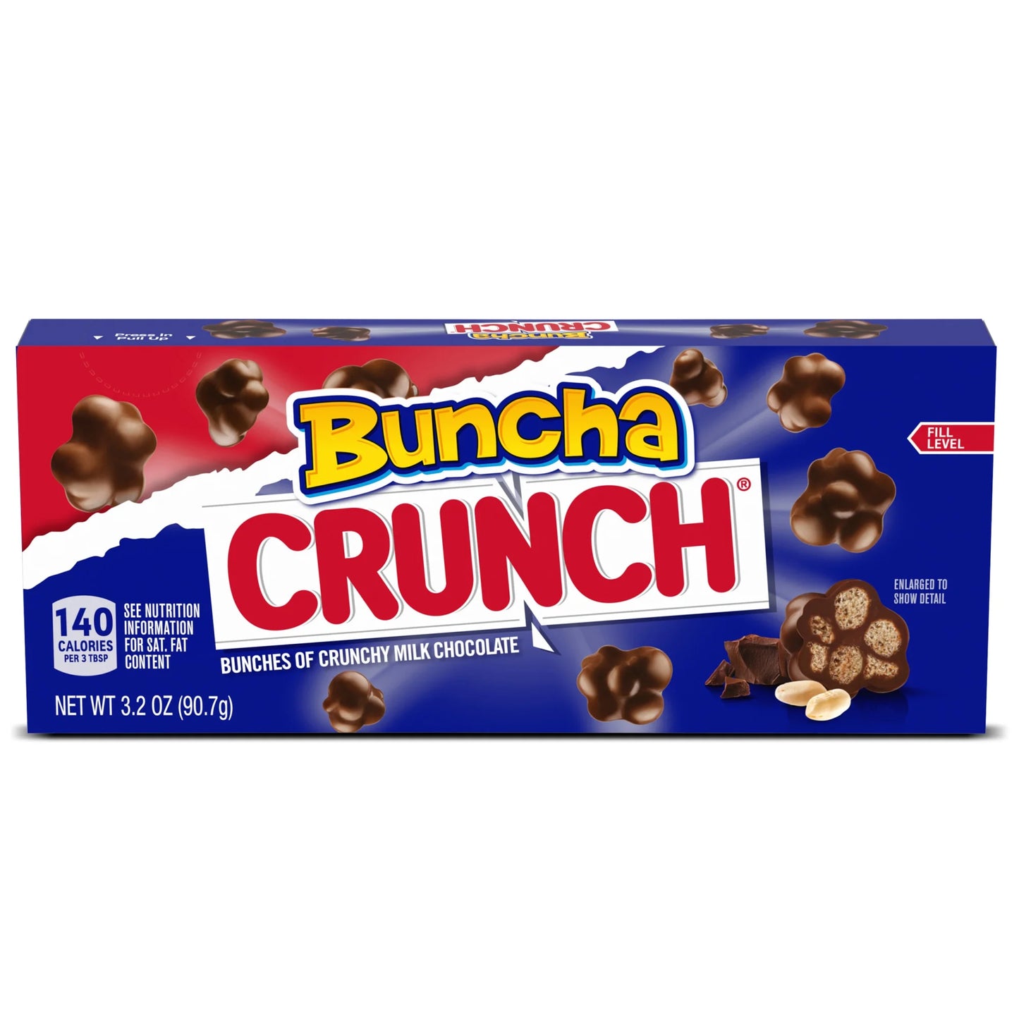 BUNCHA CRUNCH Box 8 Ounce Pouch In Box Real Milk Chocolate Candy