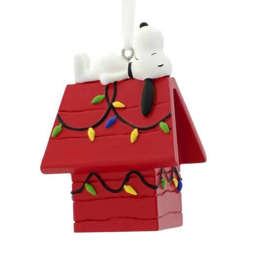 Hallmark Peanuts Snoopy 1st Place Dog House Christmas Tree Ornament