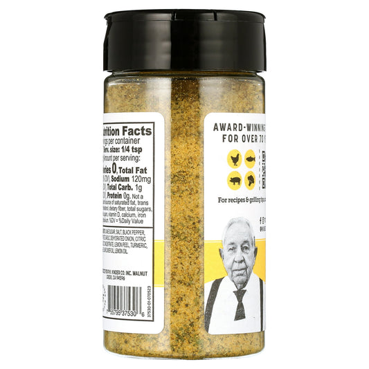 Kinder's Lemon Pepper Seasoning & Rub For Grilling 6.25 Oz