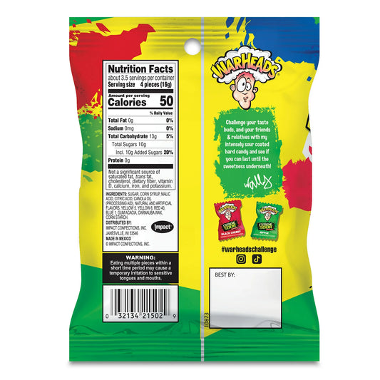 Warheads (2oz bag)~ Extreme SOUR hard candy 5 flavor.