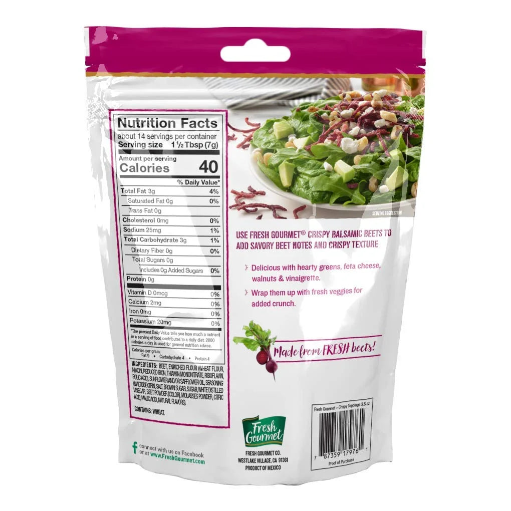 Fresh Gourmet Crispy Balsamic Beets | 3.5 Ounce