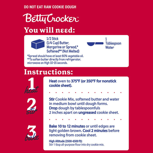 Betty Crocker Sugar Cookie Mix, Makes twelve (12) 2-inch Cookies, 6.25 oz.