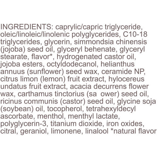 BURT'S BEES LEMON SORBET Lip Treatment with Vitamin C - New