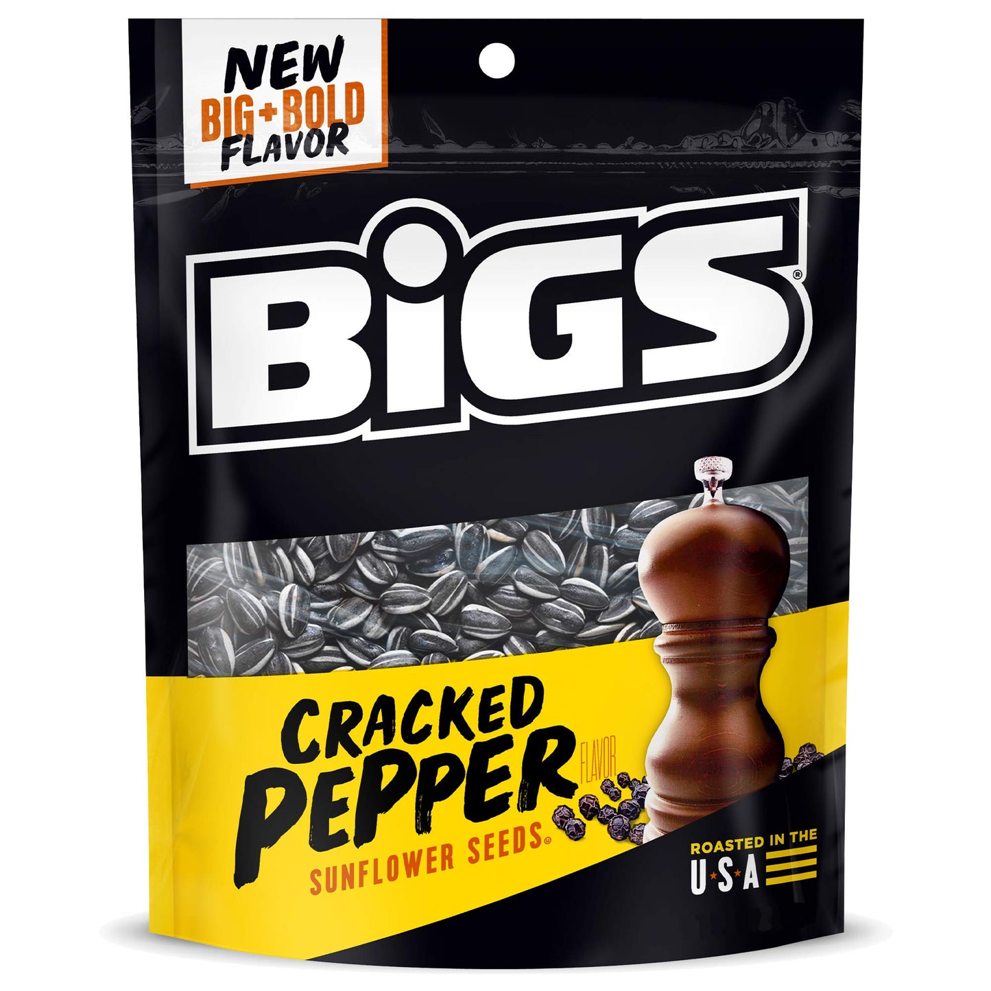 BIGS Cracked Pepper Sunflower Seeds, Keto Friendly Snack, Low Carb