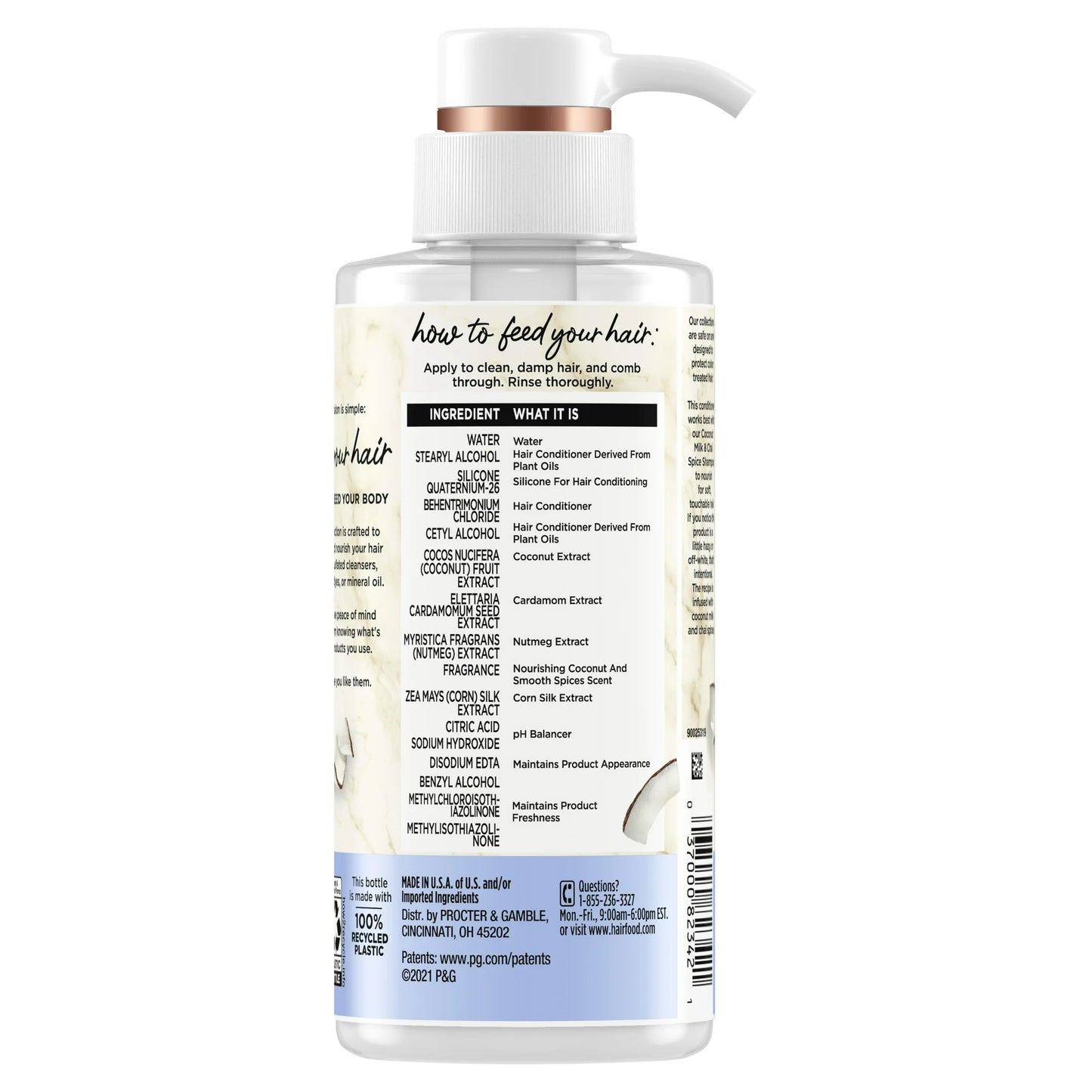 Hair Food Nourish Conditioner Coconut Milk & Chai Spice 10.1 fl oz (1 Bottle)