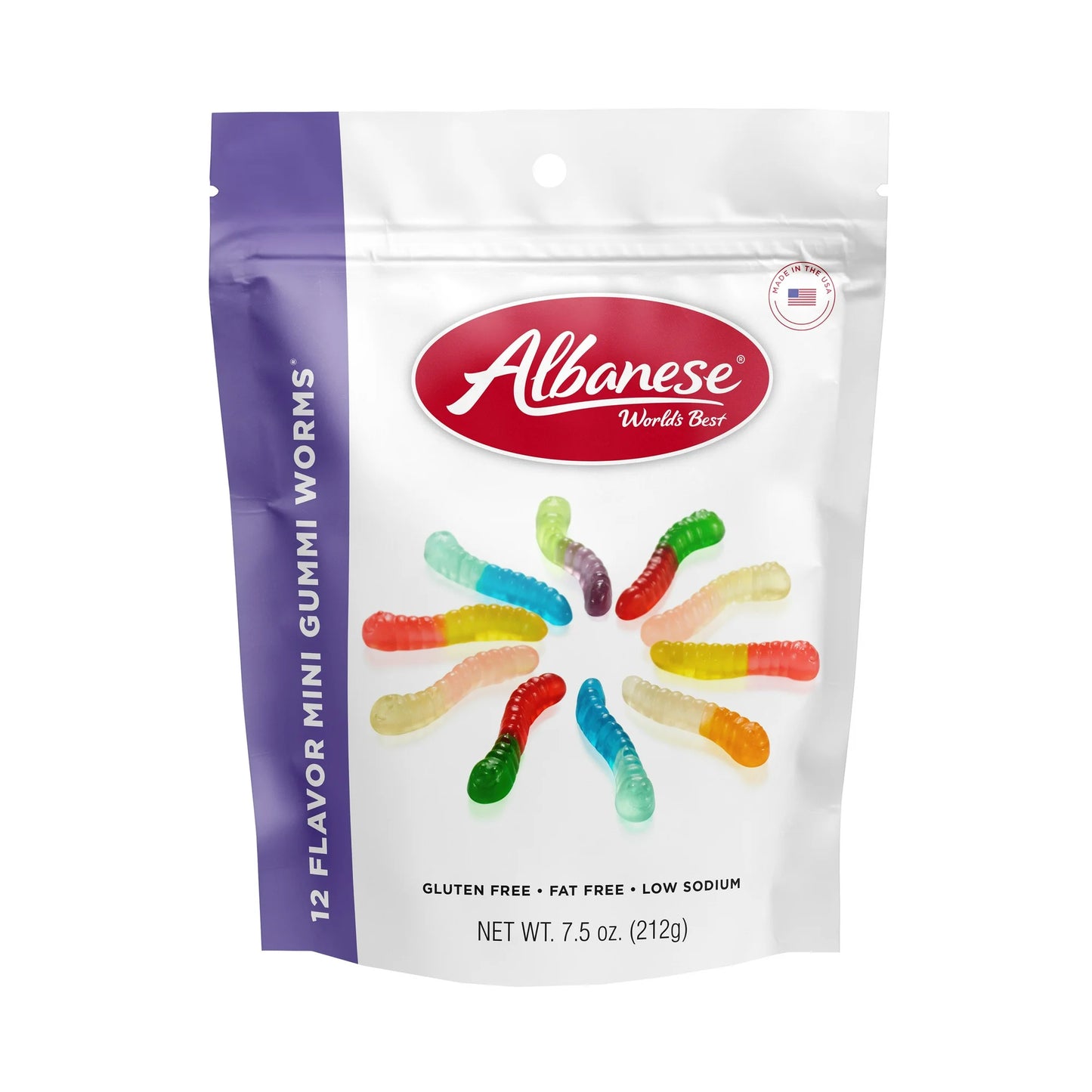 Albanese 12 Flavor Gummi Worms 7.5 oz