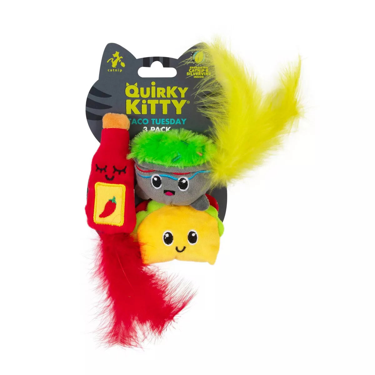Energizing Carnip & Silvervine Inside Quirky Kitty Taco Tuesday