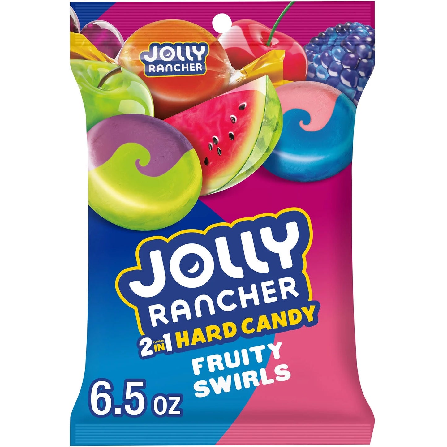 Jolly Rancher 2-in-1 Fruit Flavored Hard Candy, Bag 6.5 oz
