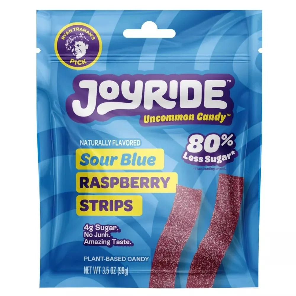 Joyride Uncommon Sour Blue Raspberry Strips 3.5 oz