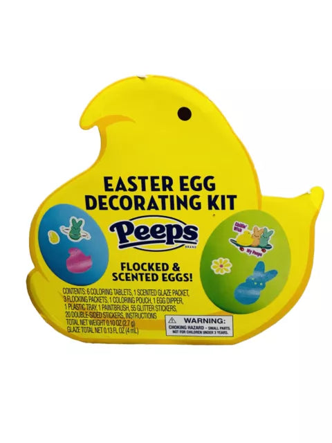 Peeps Flocked/Scented Easter Egg Decorating Kit. 5+
