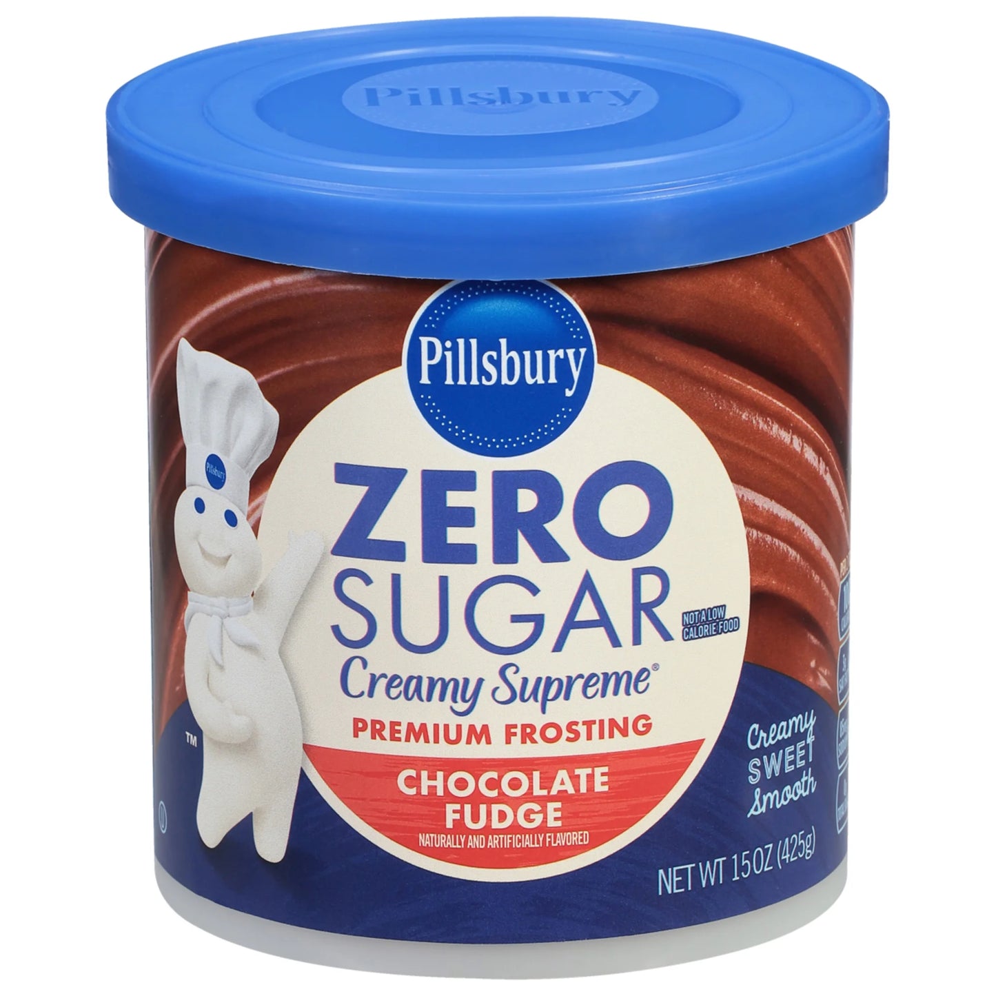 Zero Sugar, Premium Frosting, Chocolate Fudge, 15 oz (425 g)