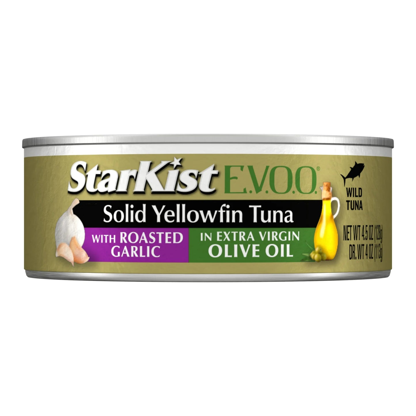 Starkist E.V.O.O. Solid Yellowfin Tuna Garlic and Extra Virgin Olive Oil