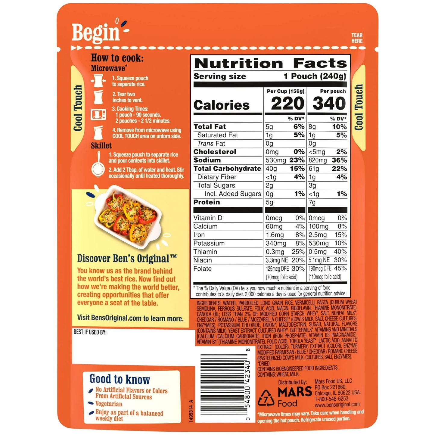 Ben's Original Ready Rice Creamy Four Cheese