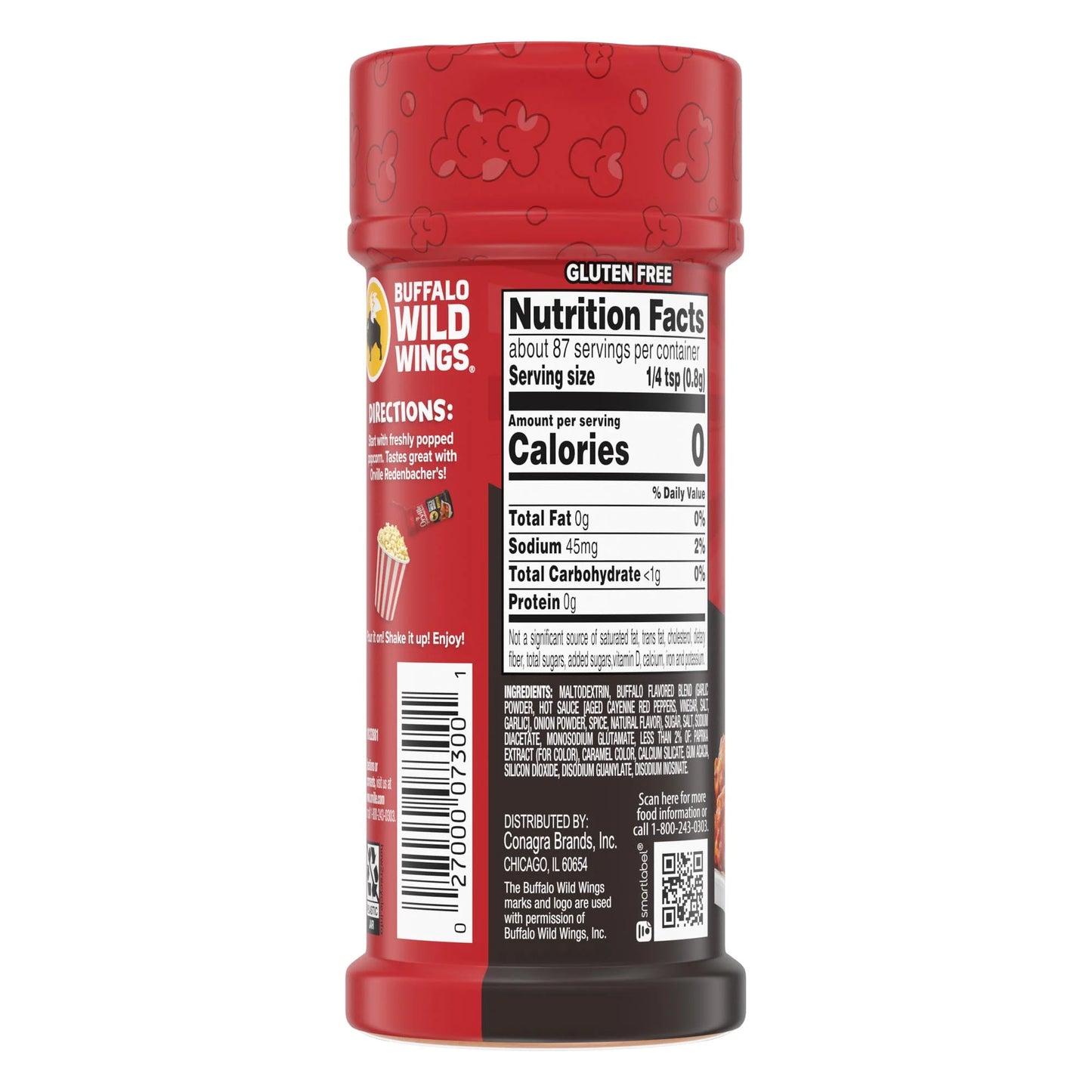Orville Redenbacher Buffalo Wild Wings Buffalo Popcorn Seasoning 2.5 oz