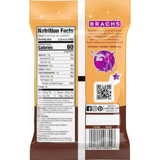 Brach's Nips Coffee 3.25 oz. Hard Caramels