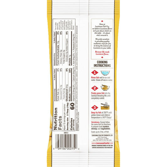 Louisiana Fish Fry New Orleans Style Fish Fry Seafood Breading Mix 10 oz