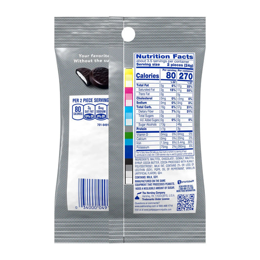 York Peppermint Patties - Zero Sugar/Aspartame Free - Individually Wrapped - 3oz