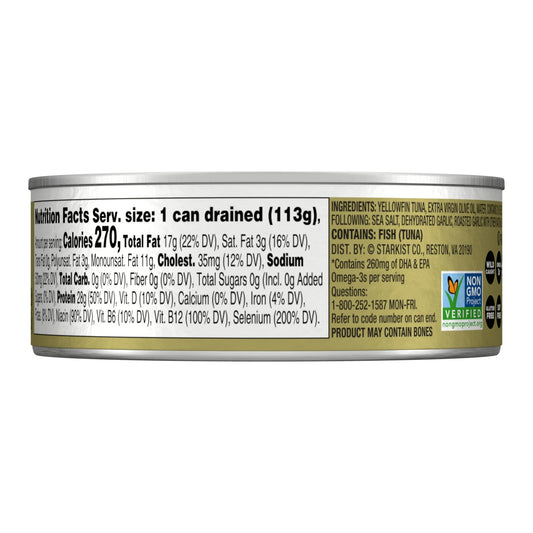 Starkist E.V.O.O. Solid Yellowfin Tuna Garlic and Extra Virgin Olive Oil