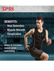 SPRI Men's Neoprene Sauna Vest - Small Black Full Zip Running Workout Exercises