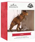 Hallmark Christmas Ornament 2021 T-REX Jurassic World DINOSAUR Red Box Brand New