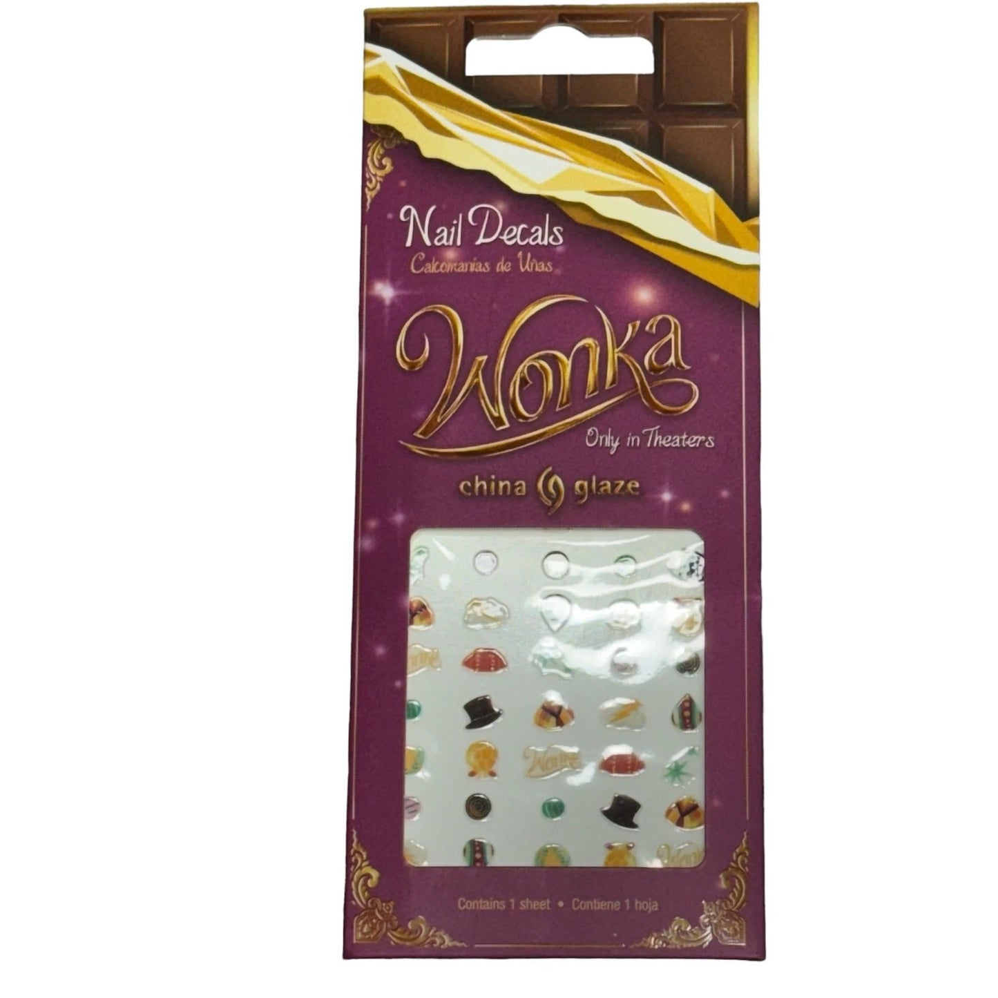 Wonka Only In Theaters China Glaze Nail Decals