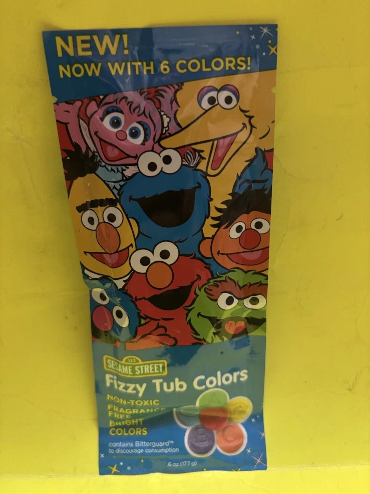 Sesame Street Fizzy Tub Color Tablets Elmo Cookie Monster Big Bird