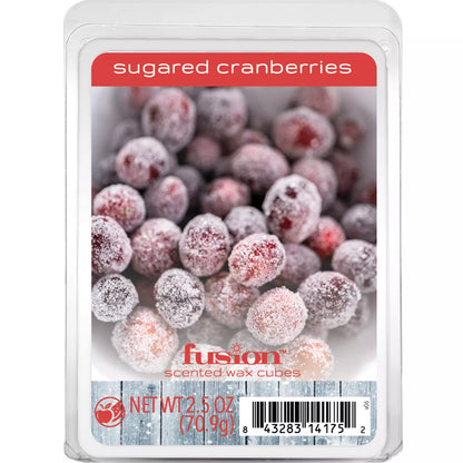 Sugared Cranberries Fusion Scented Wax Cubes 2.5 Oz