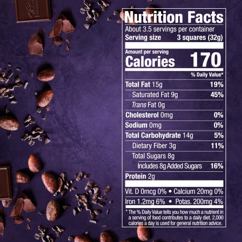 〽️ New Exclusive Ghirardelli Squares Dark Chocolate Intense 72% Cacao 4.1oz