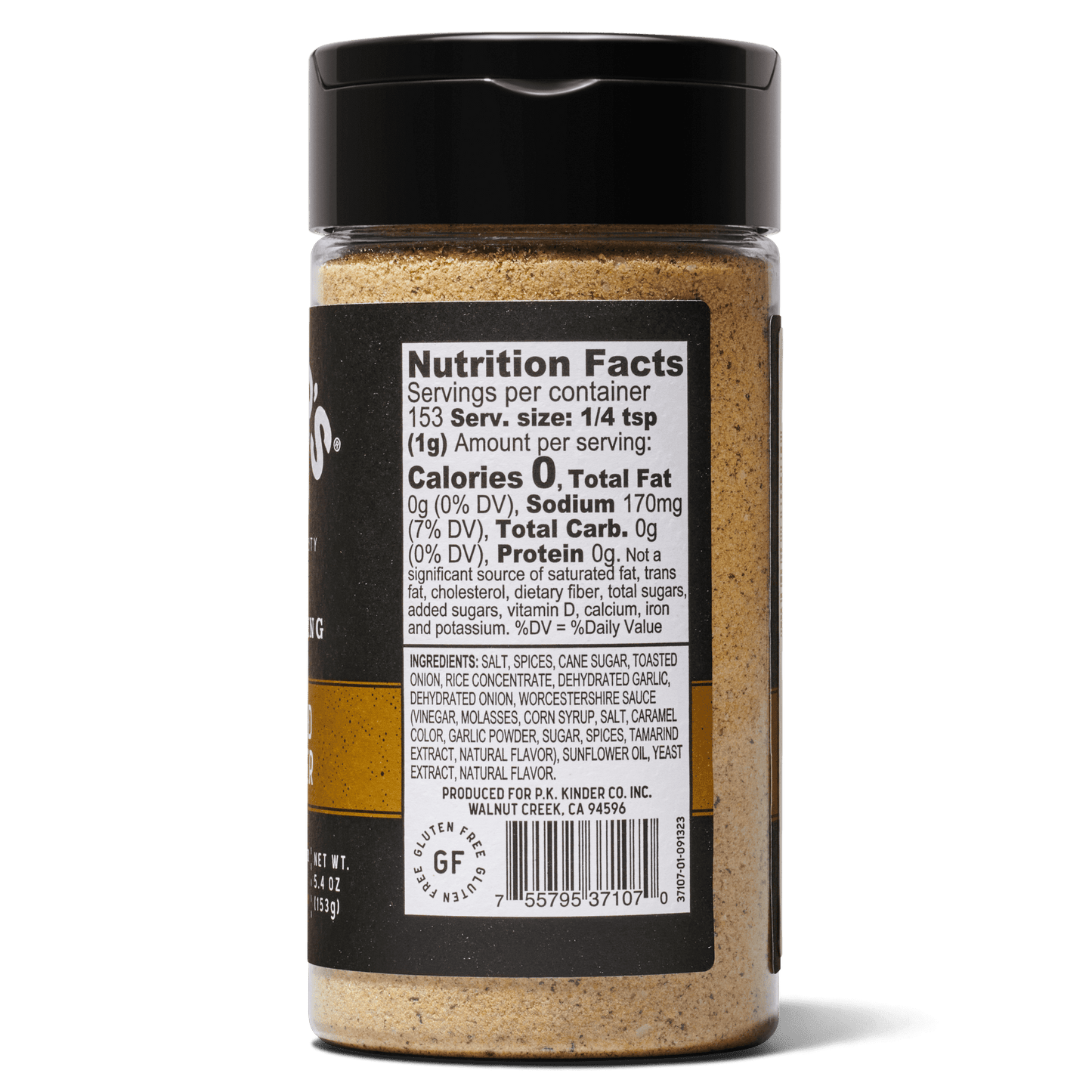 Kinders Caramelized Onion Burger Barbecue Rub And Seasoning For Grilling 5.4 Oz