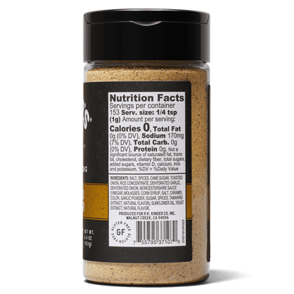 Kinders Caramelized Onion Burger Barbecue Rub And Seasoning For Grilling 5.4 Oz