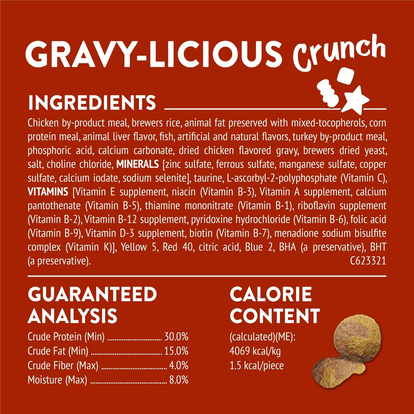 Purina  Cat Treats, Party Mix Gravy-Licious Crunch Chicken 2.1 oz