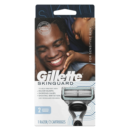 Gillette Skinguard Razor + 2 cartridges NEW In BOX