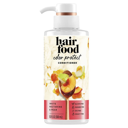 NEW Hair Food White Nectarine & Pear, Color Protect Conditioner 10.1oz NEW