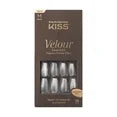 Kiss Velour Fantasy Magnetic Powder Effect Faux Acrylic Nails Celebrity Silver