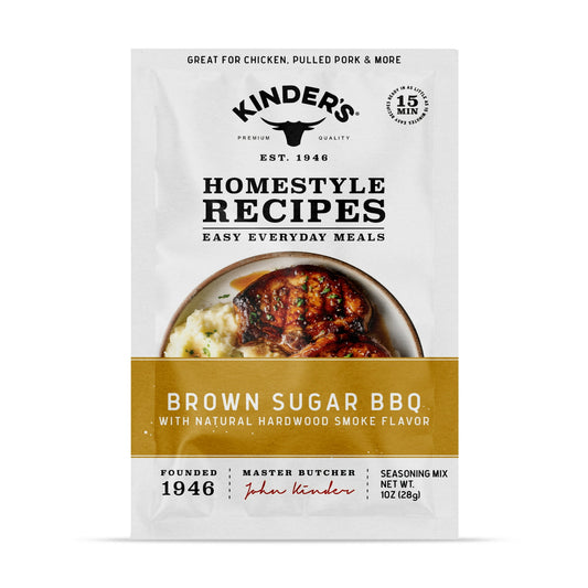 kinder's  Brown Sugar BBQ Blend With Natural Wood Smoke 1 Oz Packet
