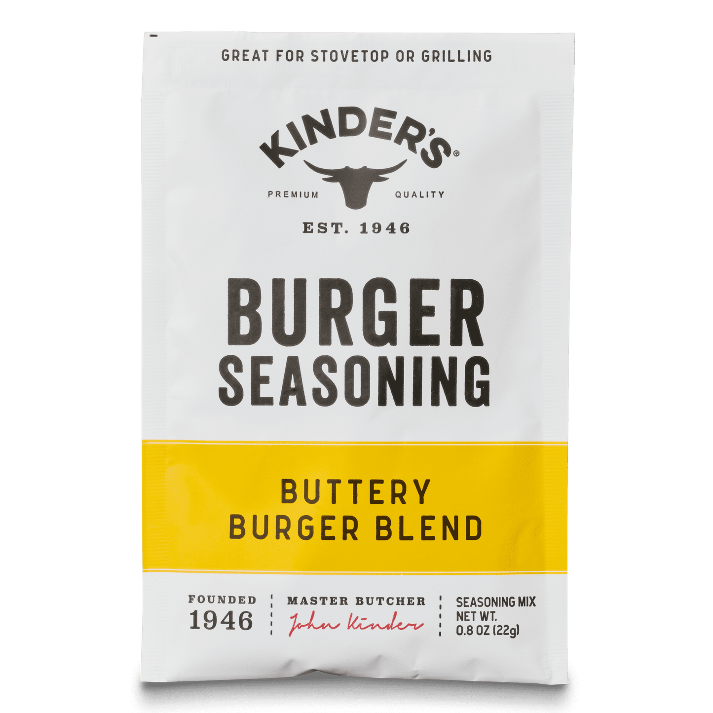 Kinder's Buttery Burger Seasoning Packet 0.8 Oz