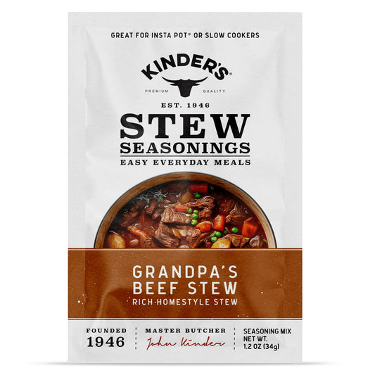 Kinder's Grandpa's Beef Stew Seasoning For Slow Cooking 1.2 Oz