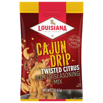 Louisiana Cajun Drip Twisted Citrus Butter Seasoning Mix 2 oz
