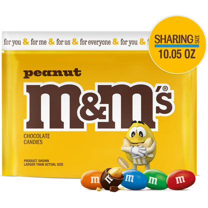 M&M'S Peanut Milk Chocolate, Sharing Size, 10.05 oz