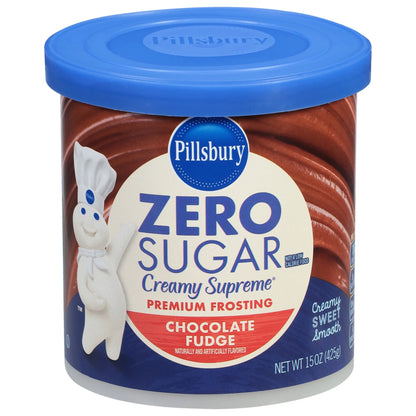 Zero Sugar, Premium Frosting, Chocolate Fudge, 15 oz (425 g)