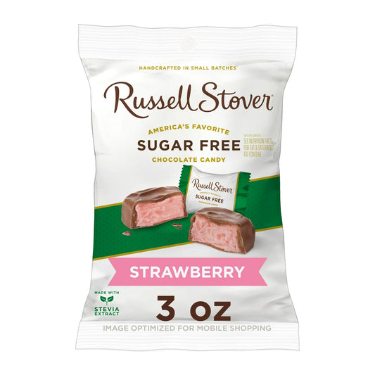 Russell Stover Sugar Free Chocolate Strawberry Creme 3oz