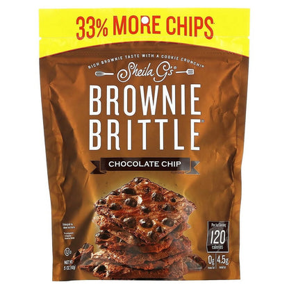 Sheila G`S  Brownie Brittle Chocolate Chip Resealable Bag  5 Oz