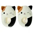 Kid Size Large 4-5 ( Fit Adult 5-8 ) Plush Slippers Cam Calico Cat Squishmallow