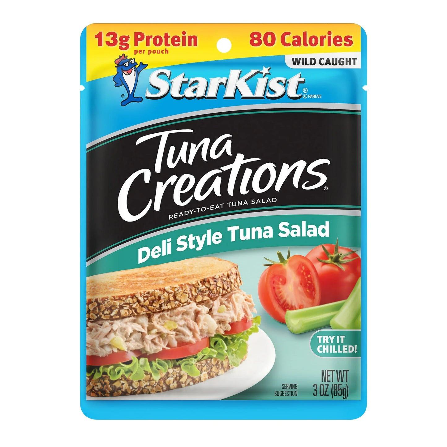 Tuna Creations, Deli Style Tuna Salad, Single Serve Pouch, 3 Oz