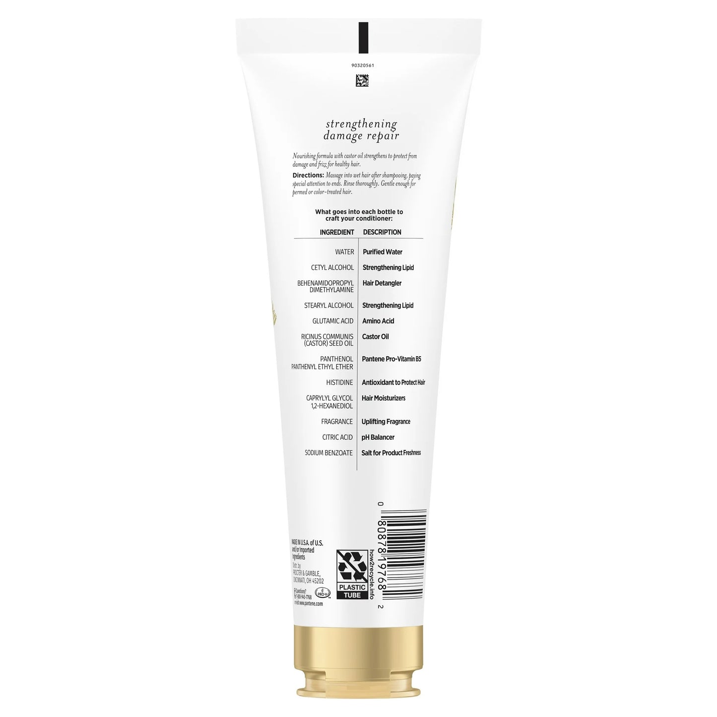 Pantene Nutrient Blends Nourishing Hair Protect Conditioner Hyaluronic 8.0 oz