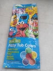 Sesame Street Fizzy Tub Color Tablets Elmo Cookie Monster Big Bird 6 oz